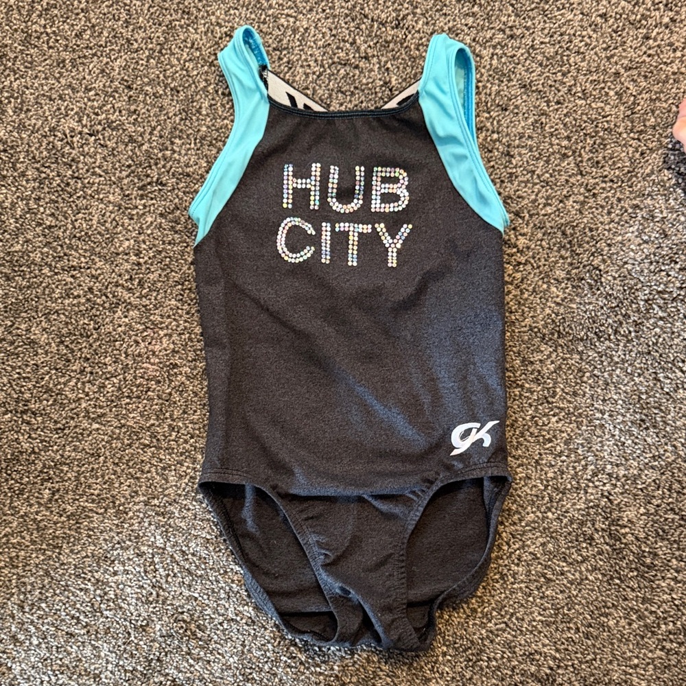 GK Black and Blue Kids Bodysuit